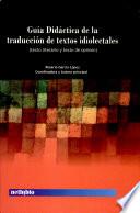 libro Guía Didáctica De La Traducción De Textos Idiolectales