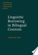 libro Linguistic Borrowing In Bilingual Contexts