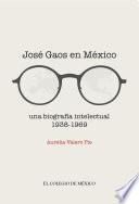 libro José Gaos En México: