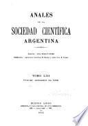 libro Anales De La Sociedad Cientâifica Argentina