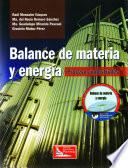 libro Balance De Materia Y Energía