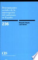 libro Determinantes Sociales De La Interrupción Del Embarazo En España