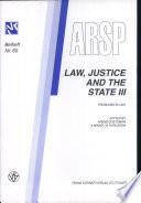 libro Law, Justice And The State: Problems In Law