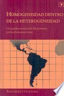 Homogeneidad Dentro De La Heterogeneidad