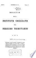 libro Boletín Del Instituto Uruguayo De Derecho Tributario