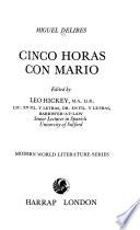 libro Cinco Horas Con Mario