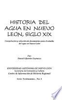 libro Historia Del Agua En Nuevo León, Siglo Xix