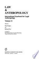 libro Law And Anthropology