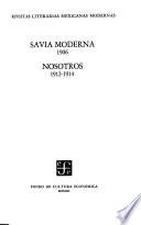 libro Savia Moderna, 1906, Nosotros, 1912 1914