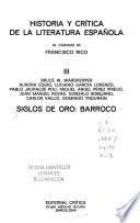 libro Siglos De Oro