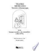 libro Teatro Mexicano: Dramas Sociales Y De Costumbres (1862 1876)