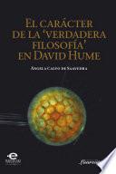 libro Carácter De La  Verdadera Filosofía  En David Hume, El