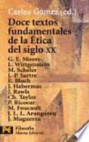libro Doce Textos Fundamentales De La ética Del Siglo Xx