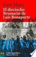libro El Dieciocho Brumario De Luis Bonaparte