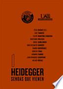 libro Heidegger, Sendas Que Vienen