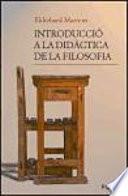 libro Introducció A La Didàctica De La Filosofia