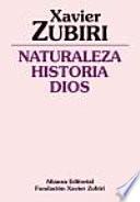 libro Naturaleza, Historia, Dios