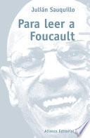 libro Para Leer A Foucault