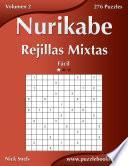 libro Nurikabe Rejillas Mixtas   Fácil   Volumen 2   276 Puzzles