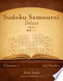 libro Sudoku Samurai Deluxe   Medio   Volumen 7   255 Puzzles