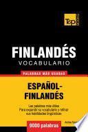 Vocabulario Español Finlandés   9000 Palabras Más Usadas