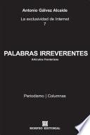 libro Palabras Irreverentes