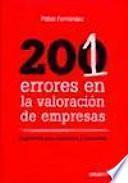 libro 201 Errores En La Valoracion De Empresas