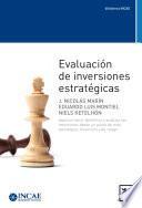 libro Evaluación De Inversiones Estratégicas
