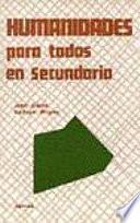 libro Humanidades Para Todos En Secundaria