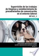 Mf1435_3   Supervisión De Los Trabajos De Limpieza Y Establecimiento De Procedimientos De Comunicación En El Entorno Laboral