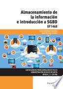 Uf1468   Almacenamiento De La Información E Introducción A Sgbd