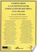 Comentarios A Las Sentencias De Unificación De Doctrina. Civil Y Mercantil. Volumen 6. 2013 2014