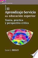 libro El Aprendizaje Servicio En Educación Superior