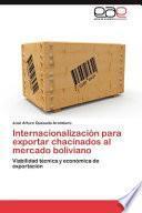 libro Internacionalización Para Exportar Chacinados Al Mercado Boliviano