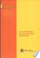 libro La Autonomía De Los Centros Escolares