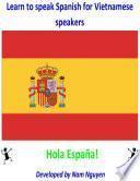 libro Learn To Speak Spanish For Vietnamese Speakers