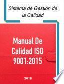 libro Manual De Calidad Iso 9001:2015