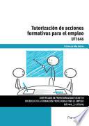 Uf1646   Tutorización De Acciones Formativas Para El Empleo