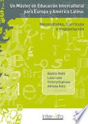 libro Un Máster En Educación Intercultural Para Europa Y América Latina: Necesidades, Currículo E Implantación