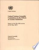 libro United Nations Scientific Committee On The Effects Of Atomic Radiation