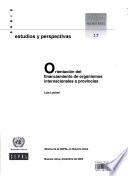 Orientación Del Financiamiento De Organismos Internacionales A Provincias