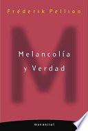 libro Melancolía Y Verdad