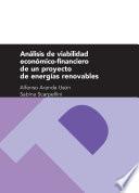 libro Análisis De Viabilidad Económico Financiero De Un Proyecto De Energías Renovables